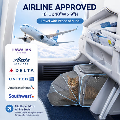 Expandable Airline Approved Pet Carrier