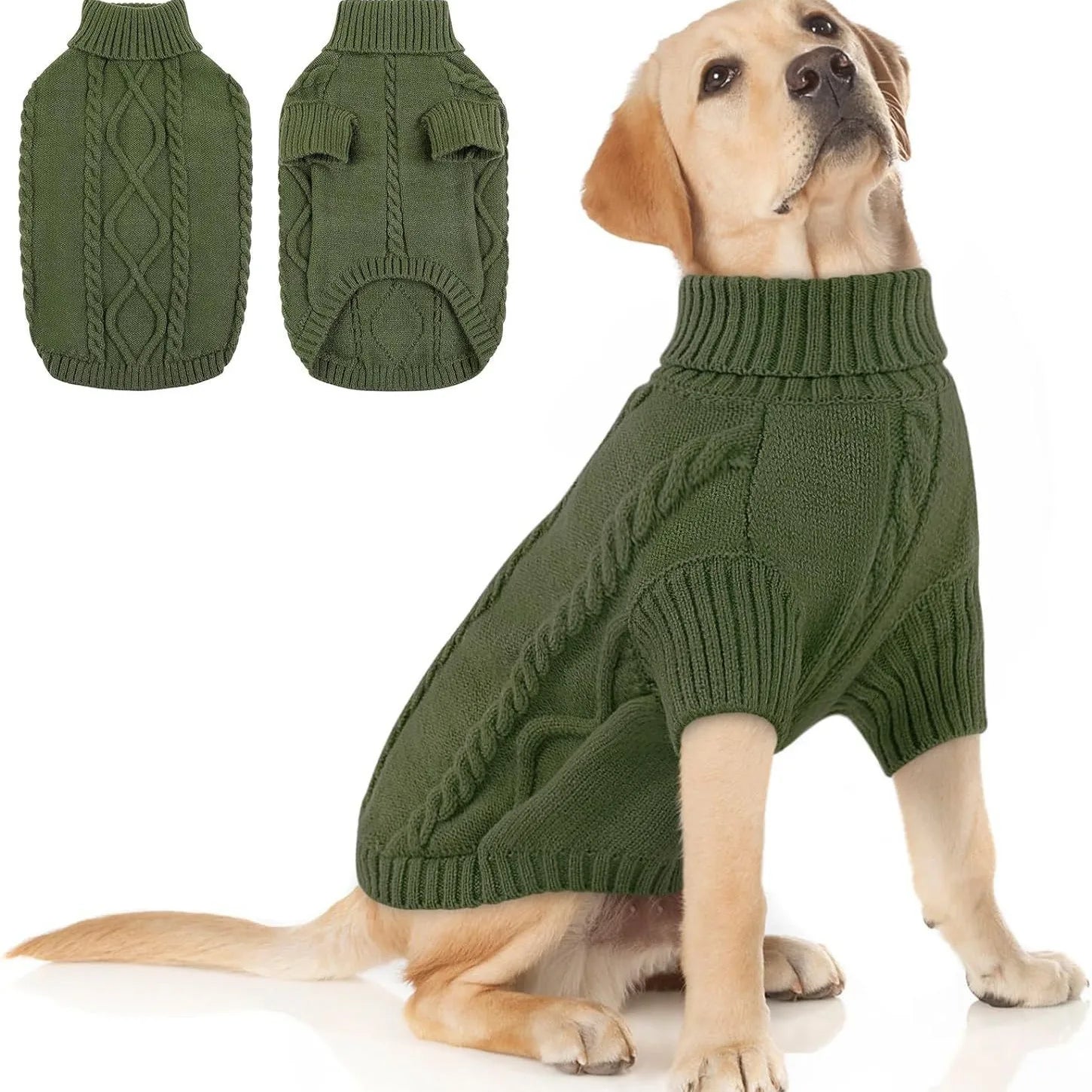 Small Medium Pet Dog Sweaters Winter Pet Clothes Warm Sweater Coat Outfit for Cats Clothes Woolly So...