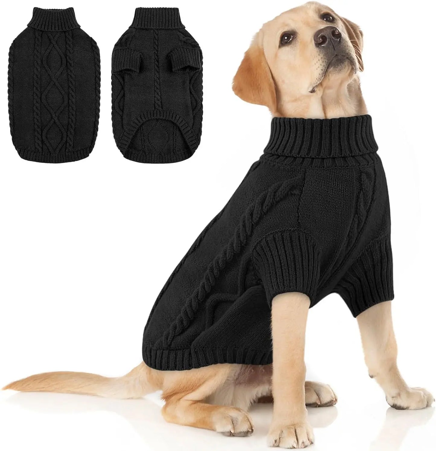 Small Medium Pet Dog Sweaters Winter Pet Clothes Warm Sweater Coat Outfit for Cats Clothes Woolly So...