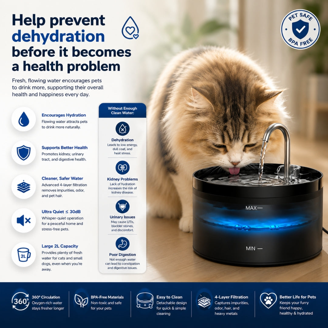 Automatic Cat Water Fountain 2L