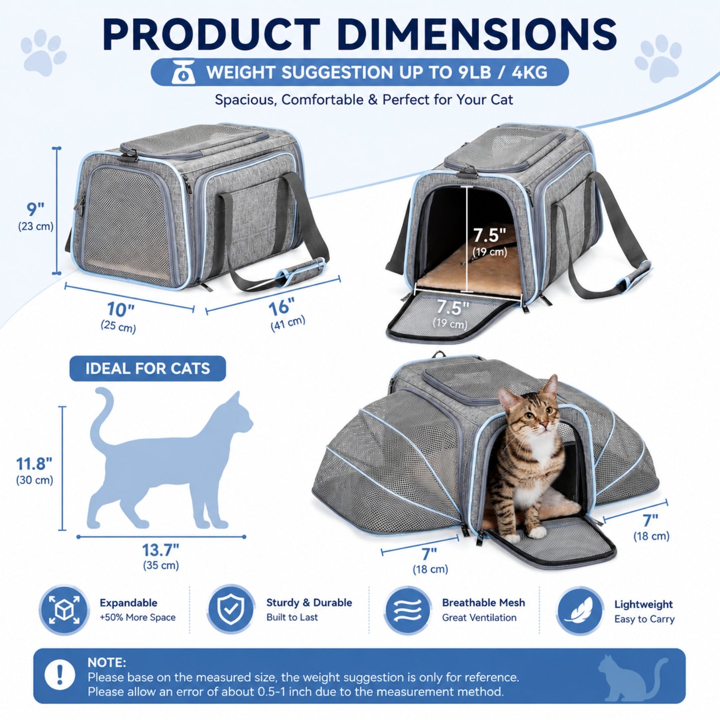 Expandable Airline Approved Pet Carrier