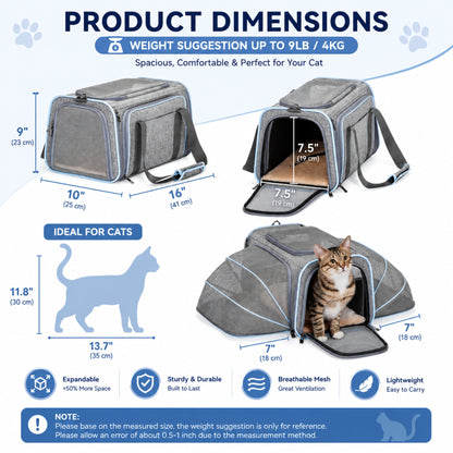 Expandable Airline Approved Pet Carrier