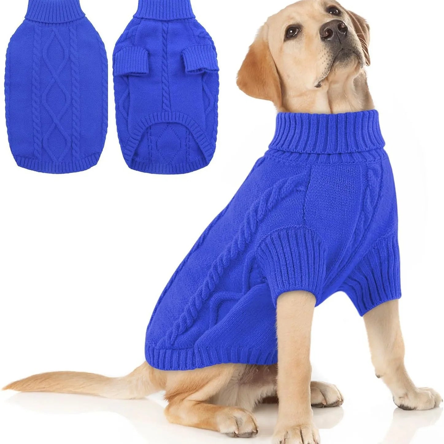 Small Medium Pet Dog Sweaters Winter Pet Clothes Warm Sweater Coat Outfit for Cats Clothes Woolly So...