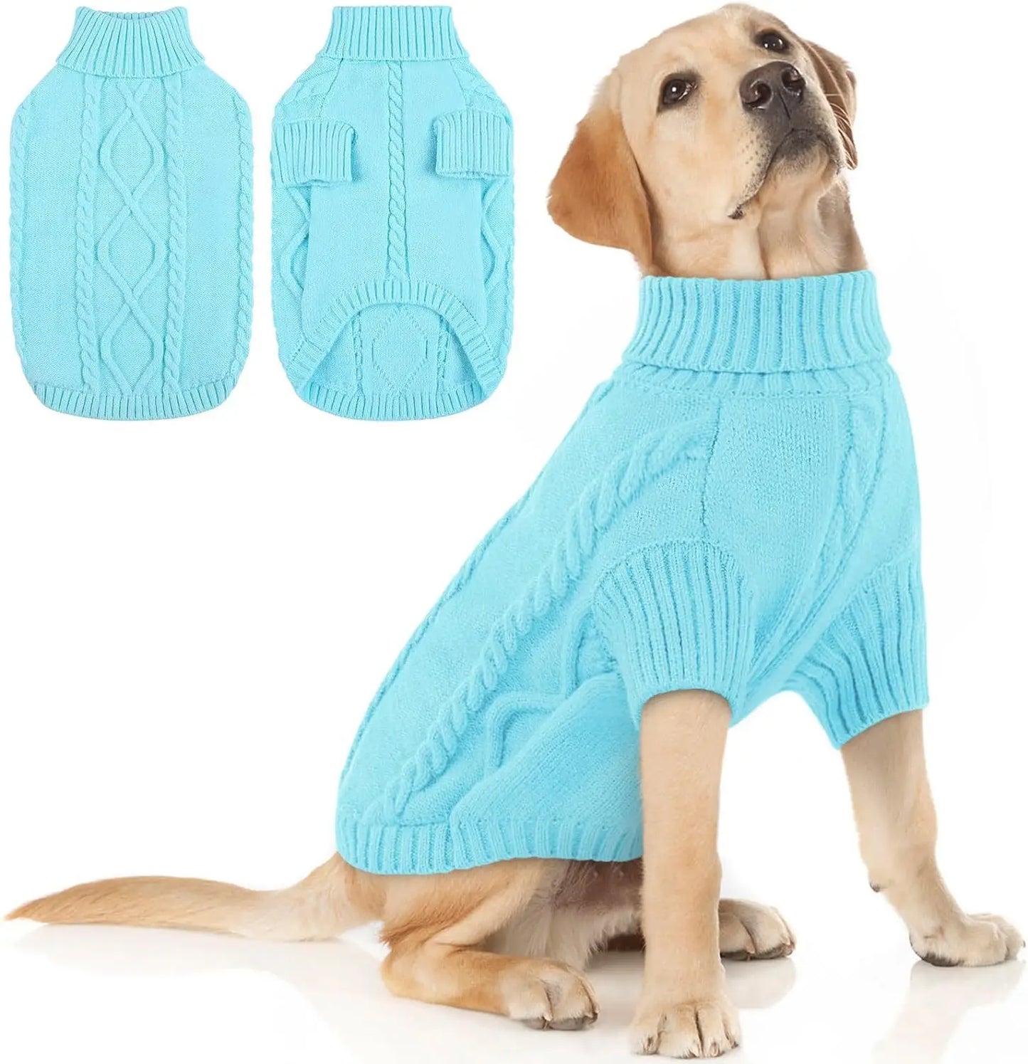 Small Medium Pet Dog Sweaters Winter Pet Clothes Warm Sweater Coat Outfit for Cats Clothes Woolly So...