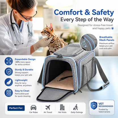 Expandable Airline Approved Pet Carrier