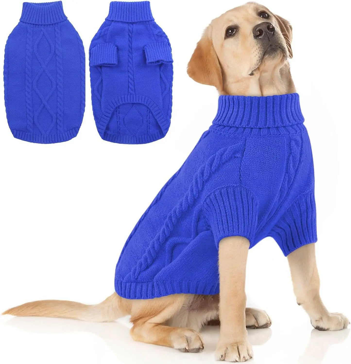 Small Medium Pet Dog Sweaters Winter Pet Clothes Warm Sweater Coat Outfit for Cats Clothes Woolly So...