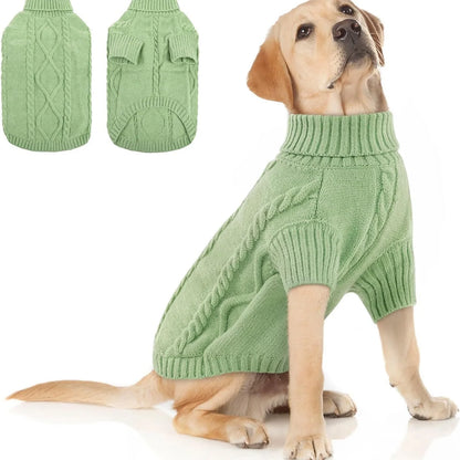 Small Medium Pet Dog Sweaters Winter Pet Clothes Warm Sweater Coat Outfit for Cats Clothes Woolly So...