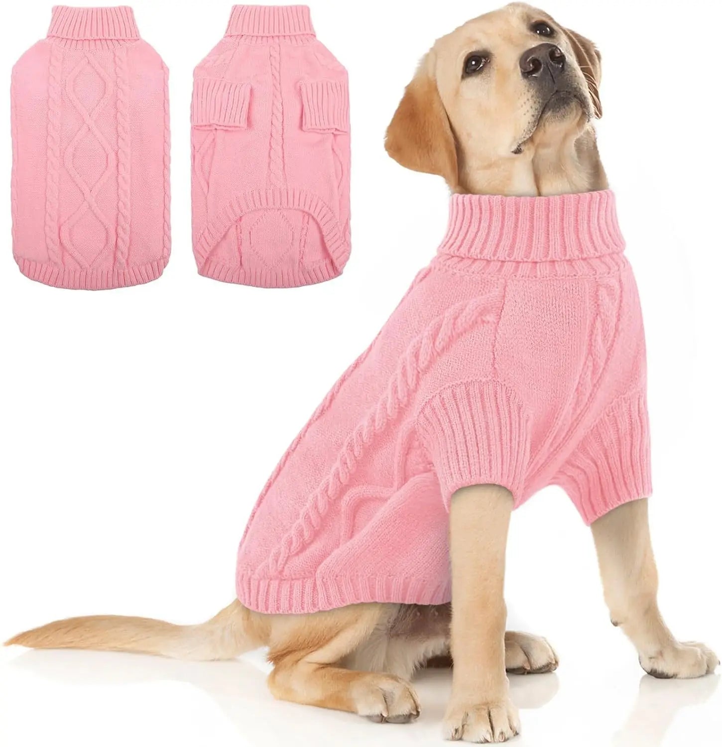 Small Medium Pet Dog Sweaters Winter Pet Clothes Warm Sweater Coat Outfit for Cats Clothes Woolly So...