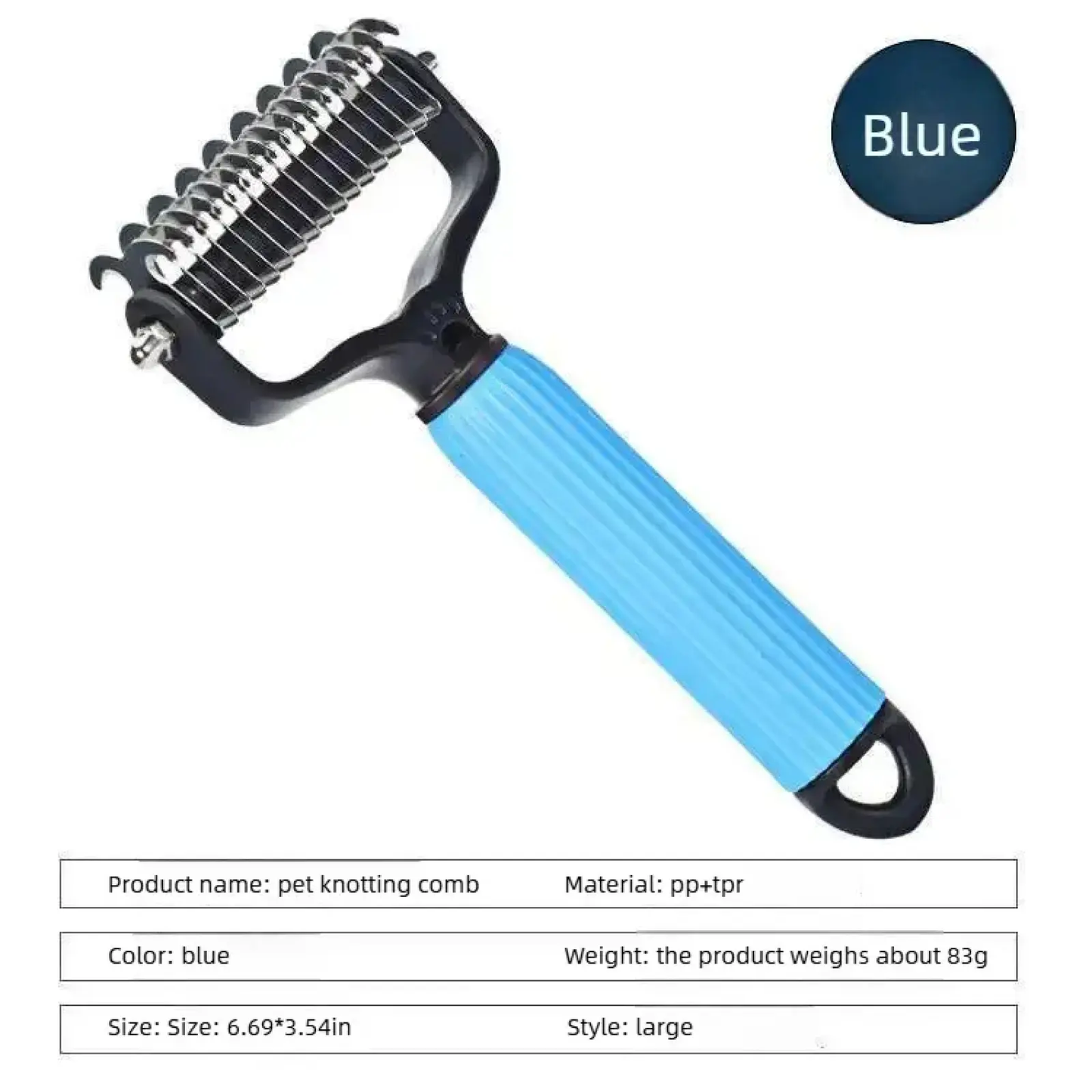 Pet Grooming Detangling Comb for Dogs & Cats