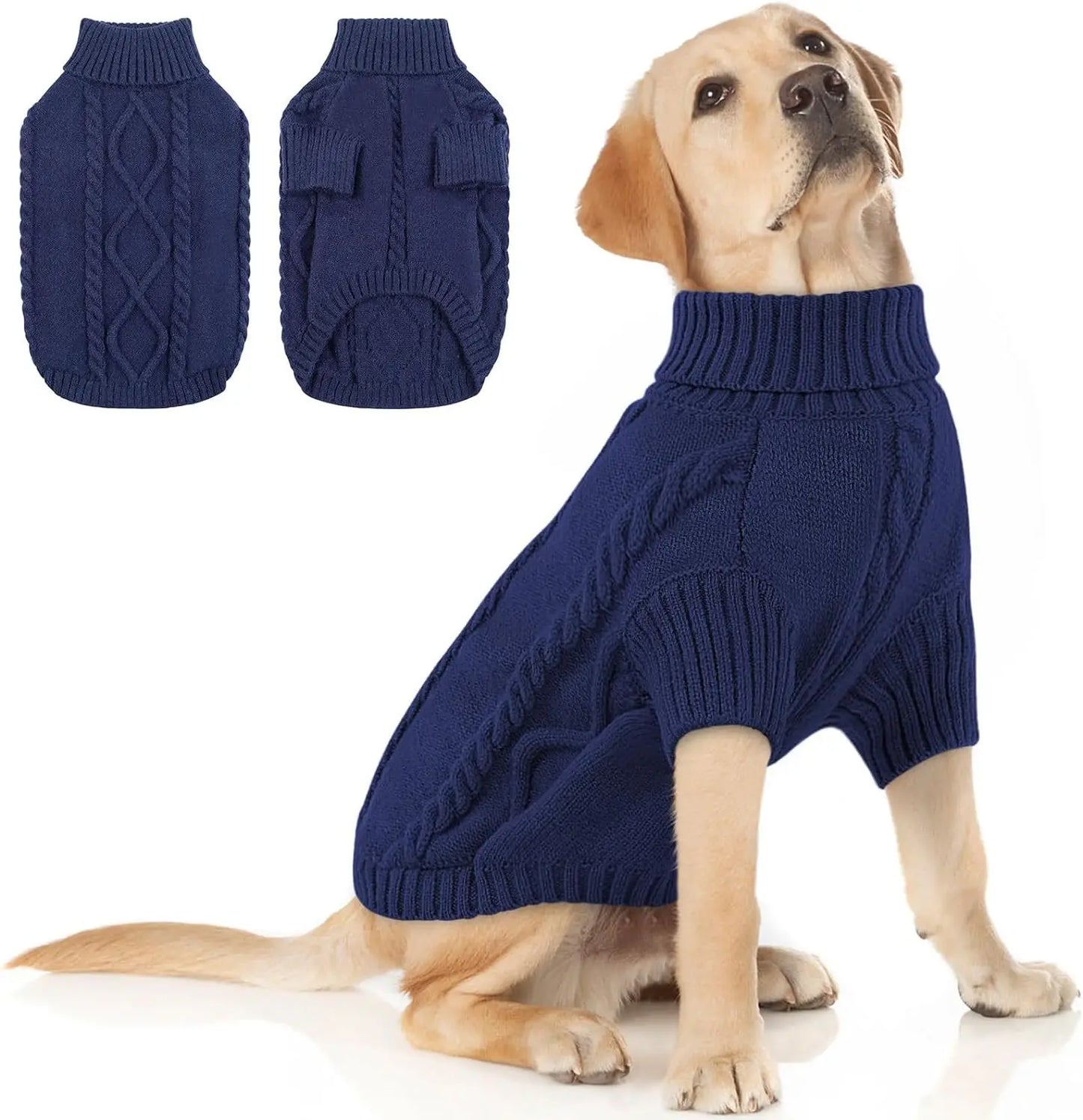 Small Medium Pet Dog Sweaters Winter Pet Clothes Warm Sweater Coat Outfit for Cats Clothes Woolly So...