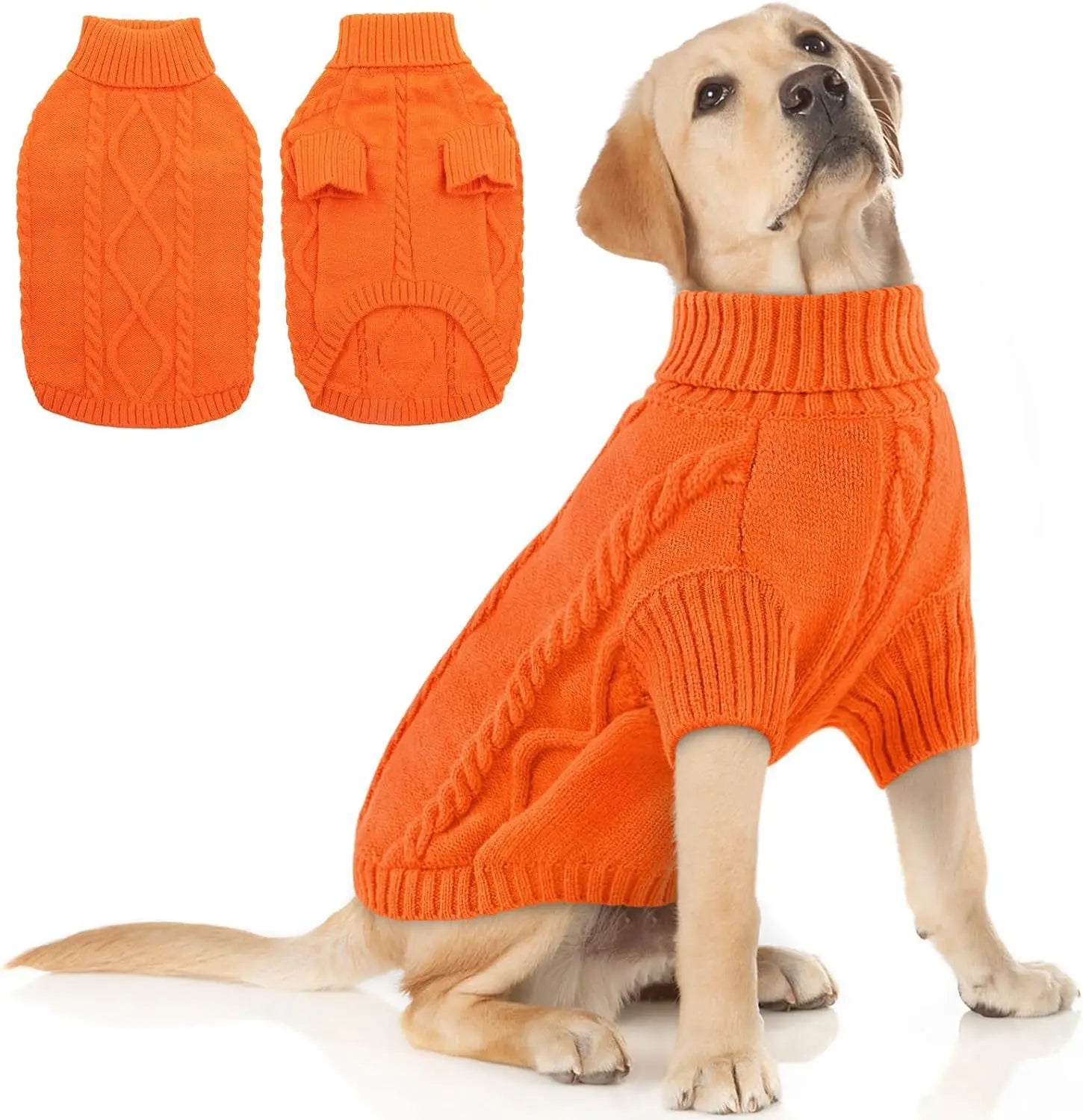 Small Medium Pet Dog Sweaters Winter Pet Clothes Warm Sweater Coat Outfit for Cats Clothes Woolly So...